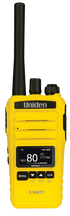 UNIDEN UH755-Y - 5 Watt Splashproof UHF Handheld Radio in Yellow