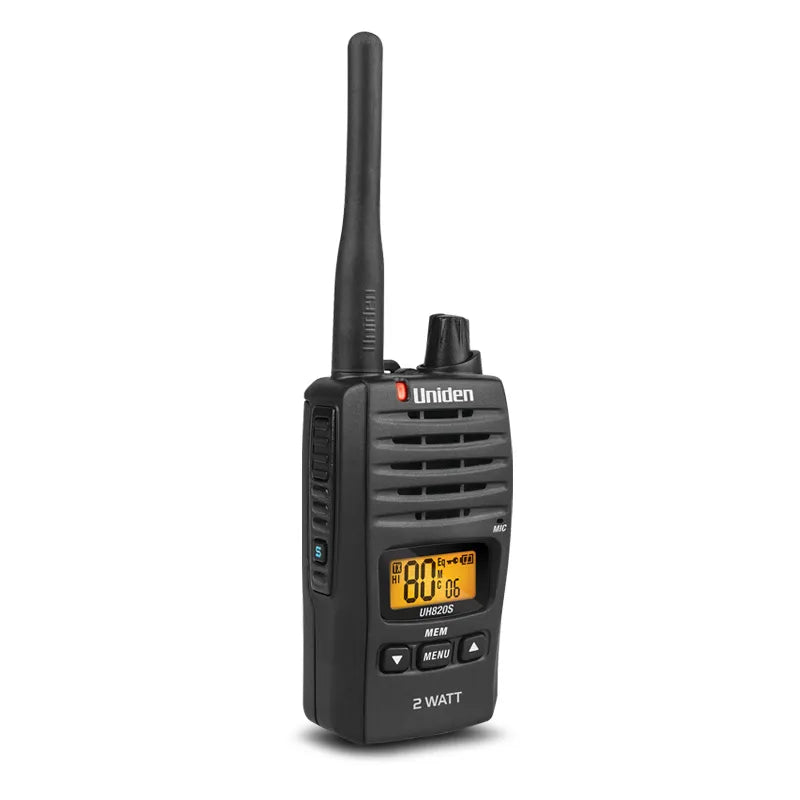 Uniden UH820S 80 Channels 2 Watt UHF Handheld Radio