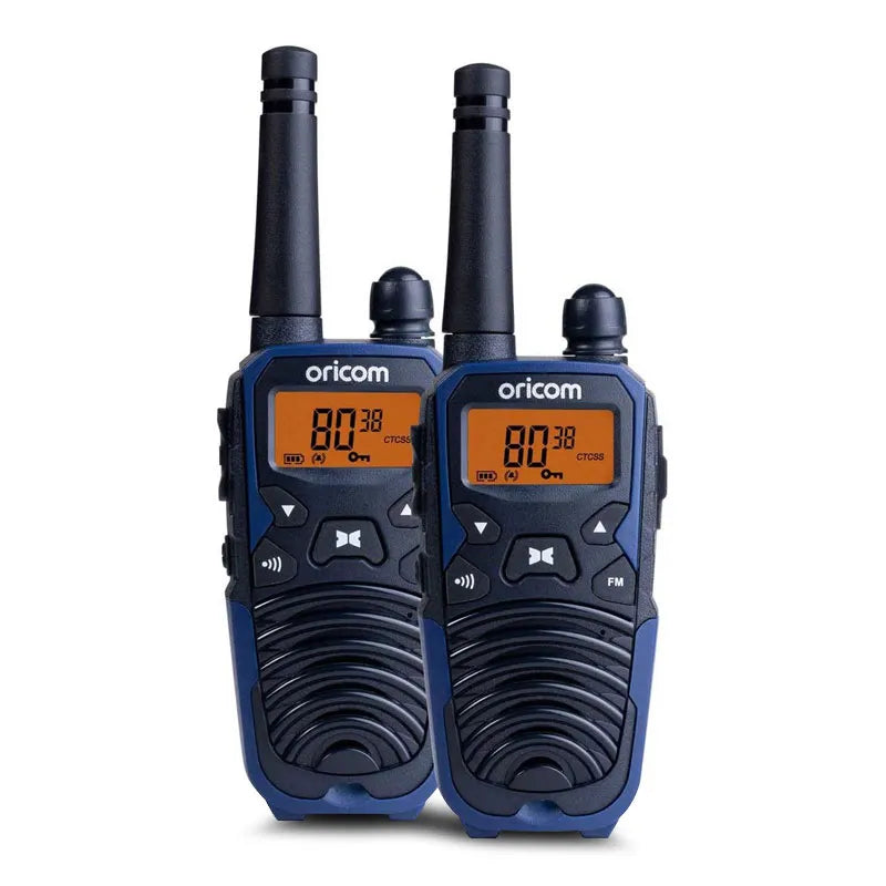 Oricom UHF2195 80 Channel 2 Watt Handheld UHF CB Radio Twin Pack