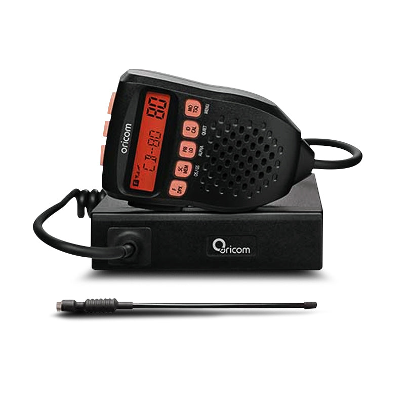 Oricom UHF285PK 5 Watt 80 Channels Controller Speak Mic UHF CB Radio Value Pack