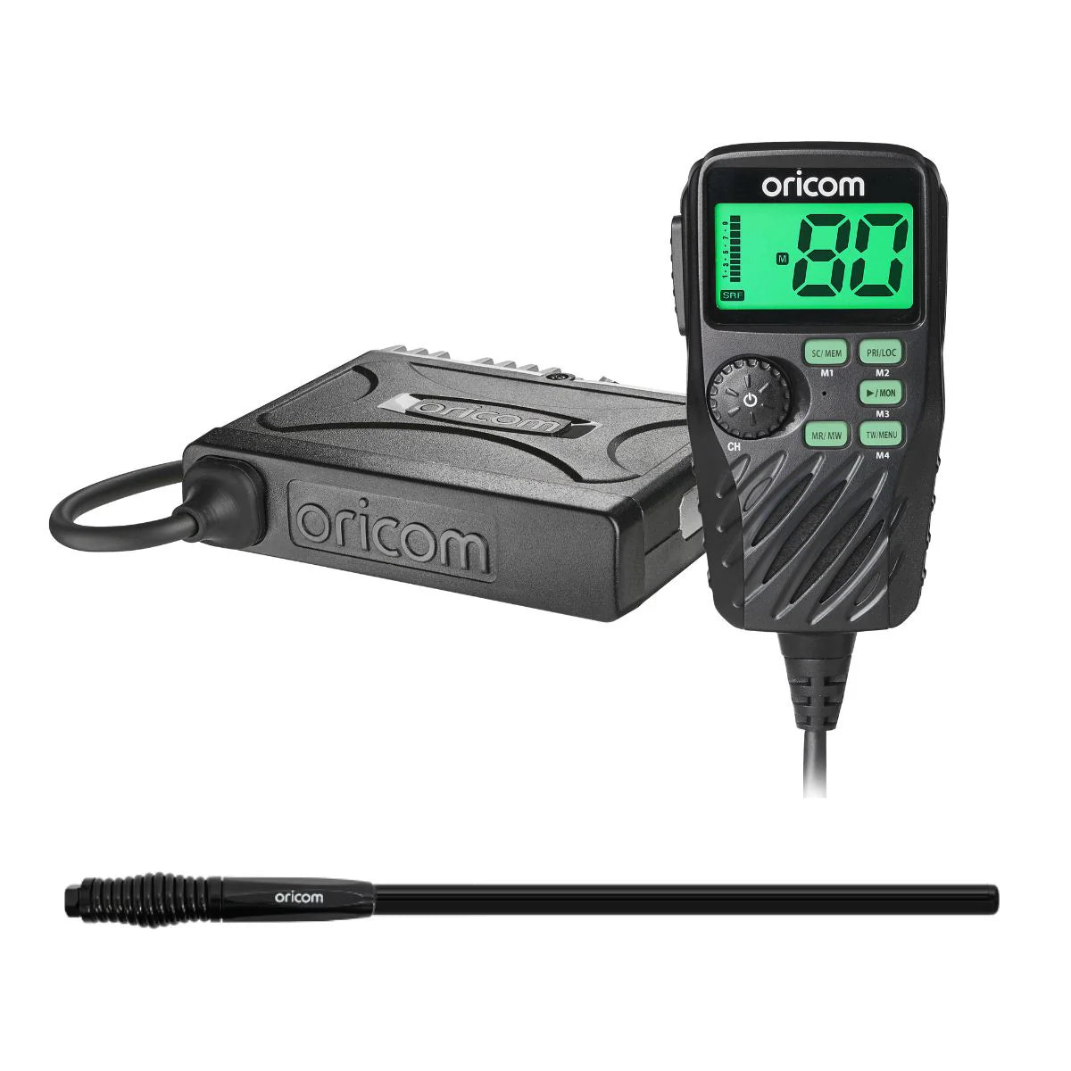 Oricom UHF390R4X4 4X4 Offroad Pack with 5W UHF Radio and Antenna