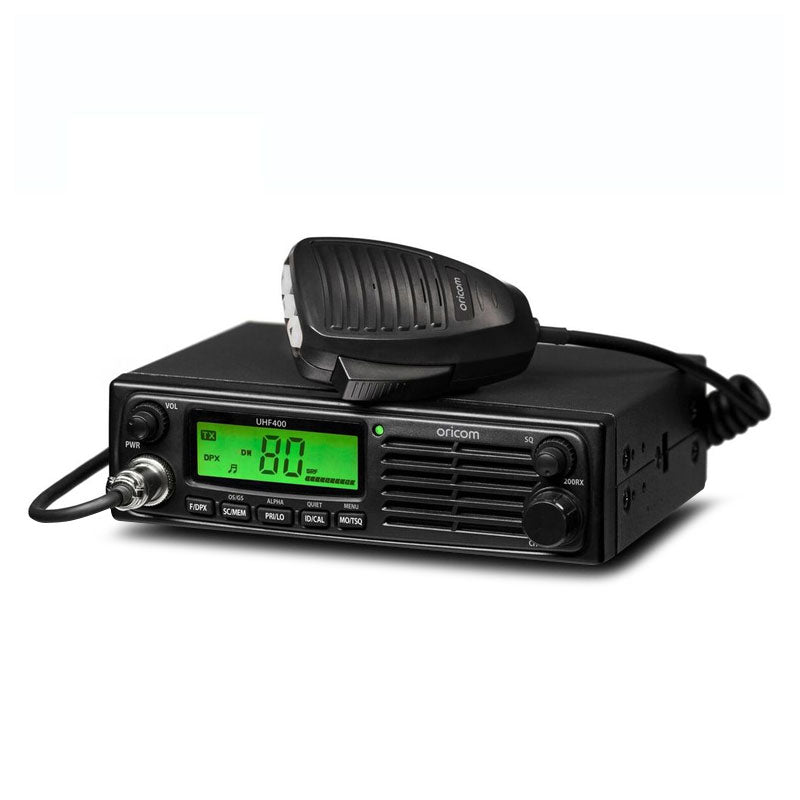 Oricom UHF400R 80 Channel 5 Watt Heavy Duty Din Size UHF CB Radio