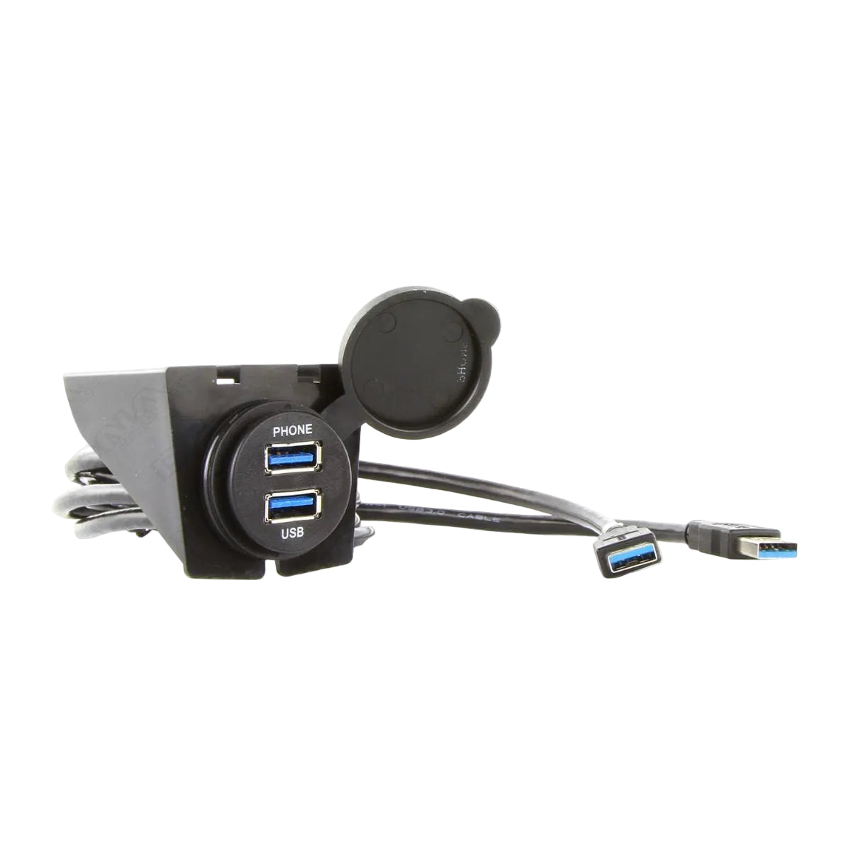 DNA UNIUSB01 Universal Round Mount USB Adaptor Lead To Fit In Most Cigarette Lighter / Accessory Sockets