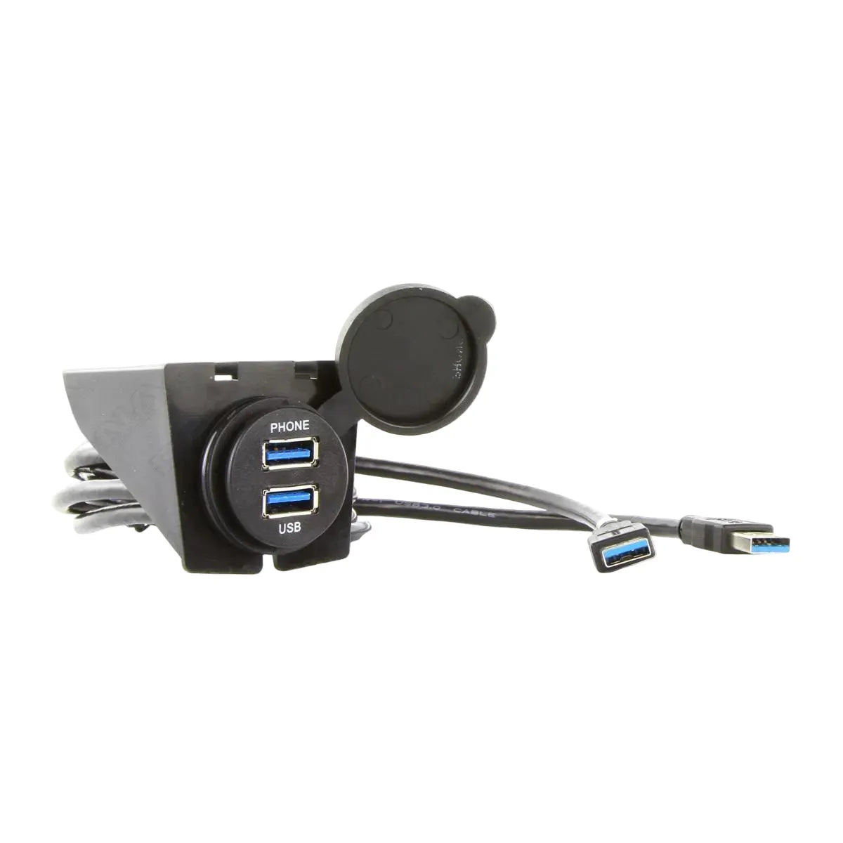 DNA UNIUSB01 Universal Round Mount USB Adaptor Lead To Fit In Most Cigarette Lighter / Accessory Sockets