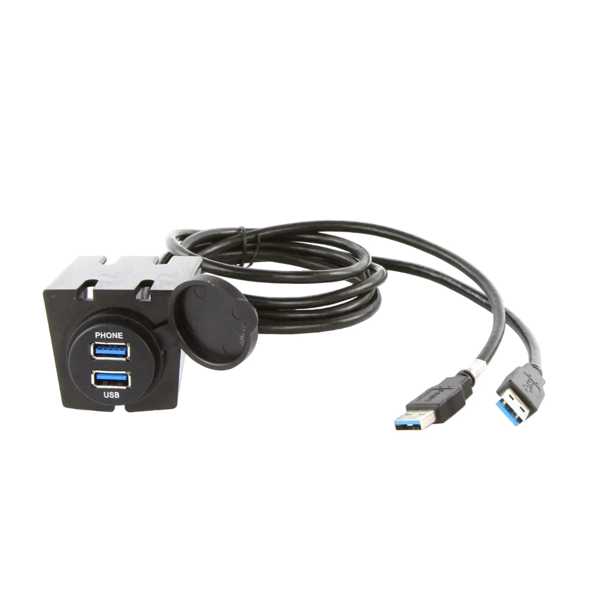 DNA UNIUSB01 Universal Round Mount USB Adaptor Lead To Fit In Most Cigarette Lighter / Accessory Sockets