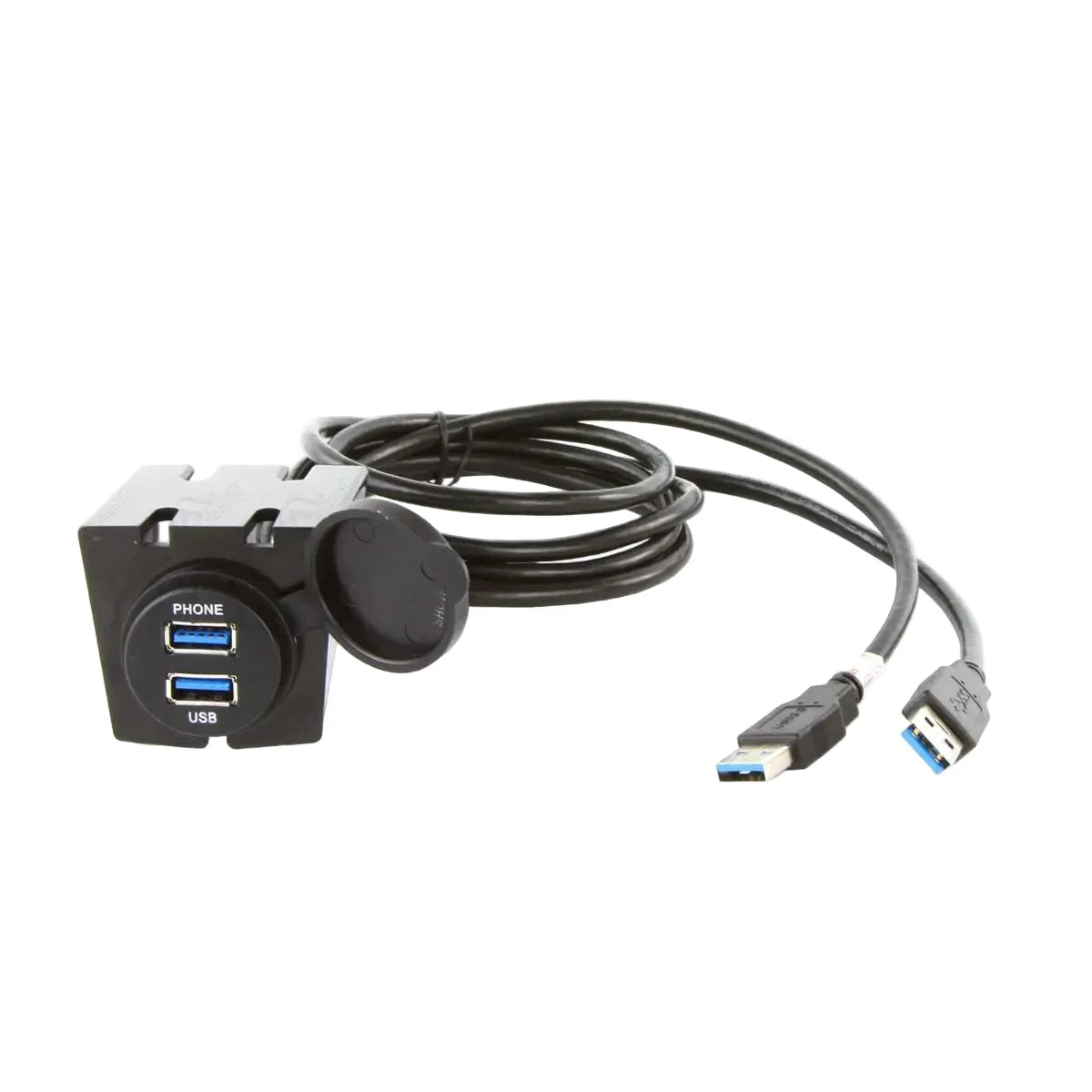 DNA UNIUSB01 Universal Round Mount USB Adaptor Lead To Fit In Most Cigarette Lighter / Accessory Sockets