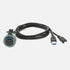 DNA UNIUSB01AC Universal Round Mount USB & Type-C Adaptor Lead Suit Most Cigarette Lighter/Accessory Sockets