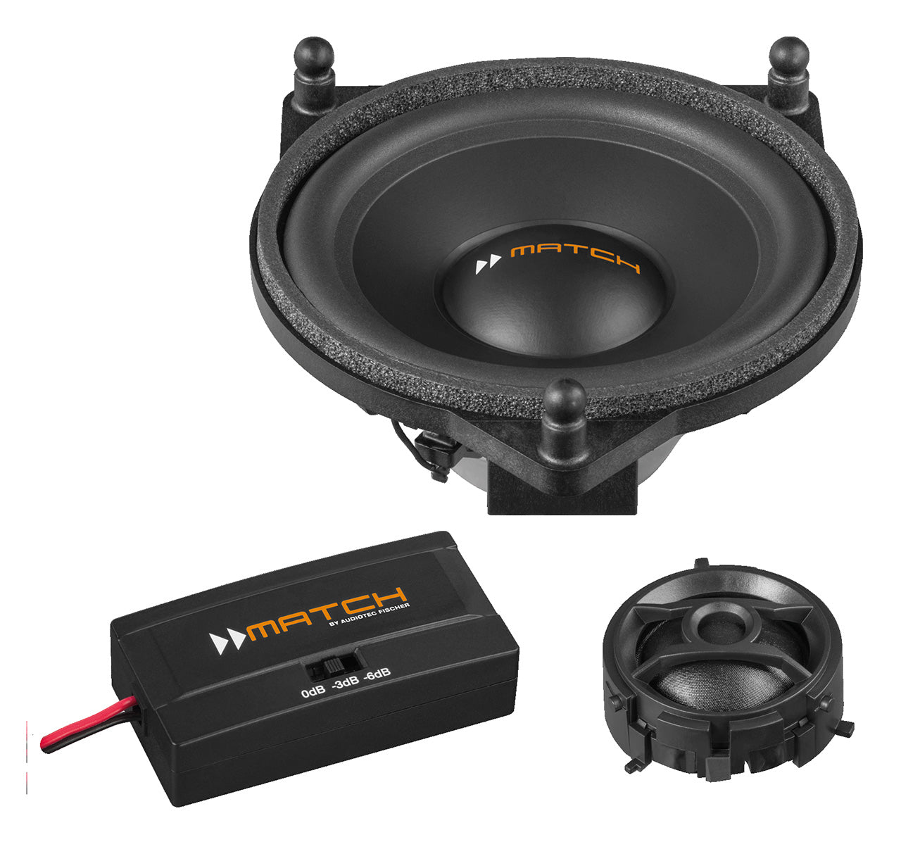 MATCH UP C42MB-FRT - 4" 2-Way Component Speaker Set for Mercedes-Benz | 4Ω