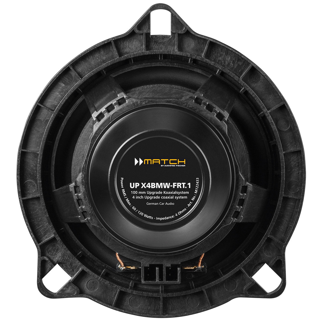 MATCH UP X4BMW-FRT.1 - 2-Way Coaxial Speaker Set for BMW Type 1 | 4Ω