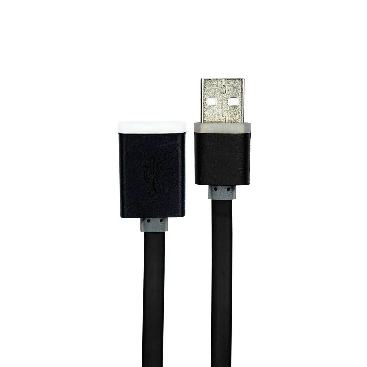 USB Extender Cable 1m Anti-Tangle Assorted Colours