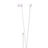 Vibe VHSPACEFLATW-V1 In-Ear Headphones With 1-Button Remote Control - White