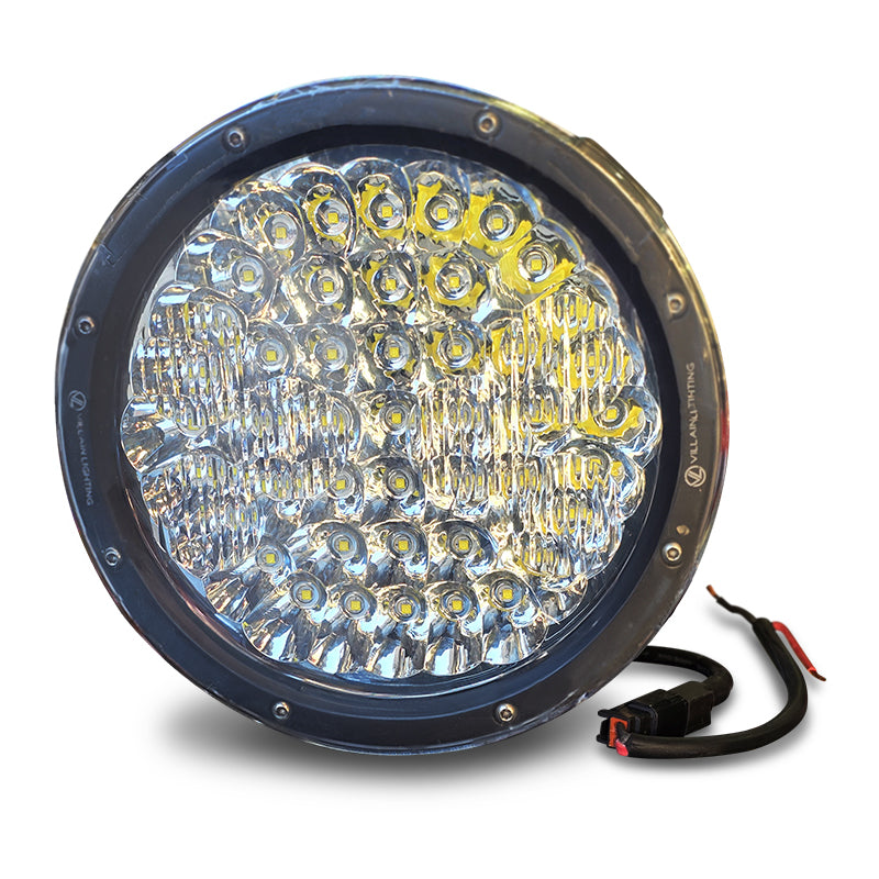 Villain Lighting 9" Pro Driving lights VIL-9DL-225 | 225 Watt Cree LED | 19000 Lumen Spotlight (Pair)