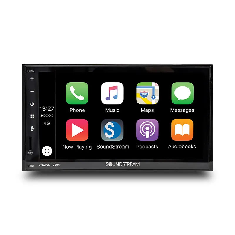 Soundstream VRCPAA-70M 7″ Double DIN Mechless Multimedia Touchscreen Headunit