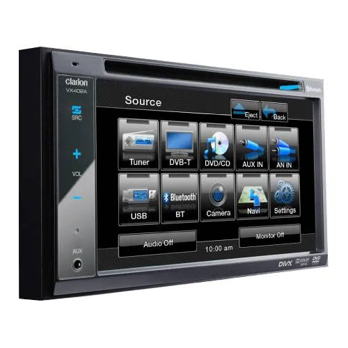 Clarion VX402A DVD USB Bluetooth Player With 6.2" Touch Panel Control