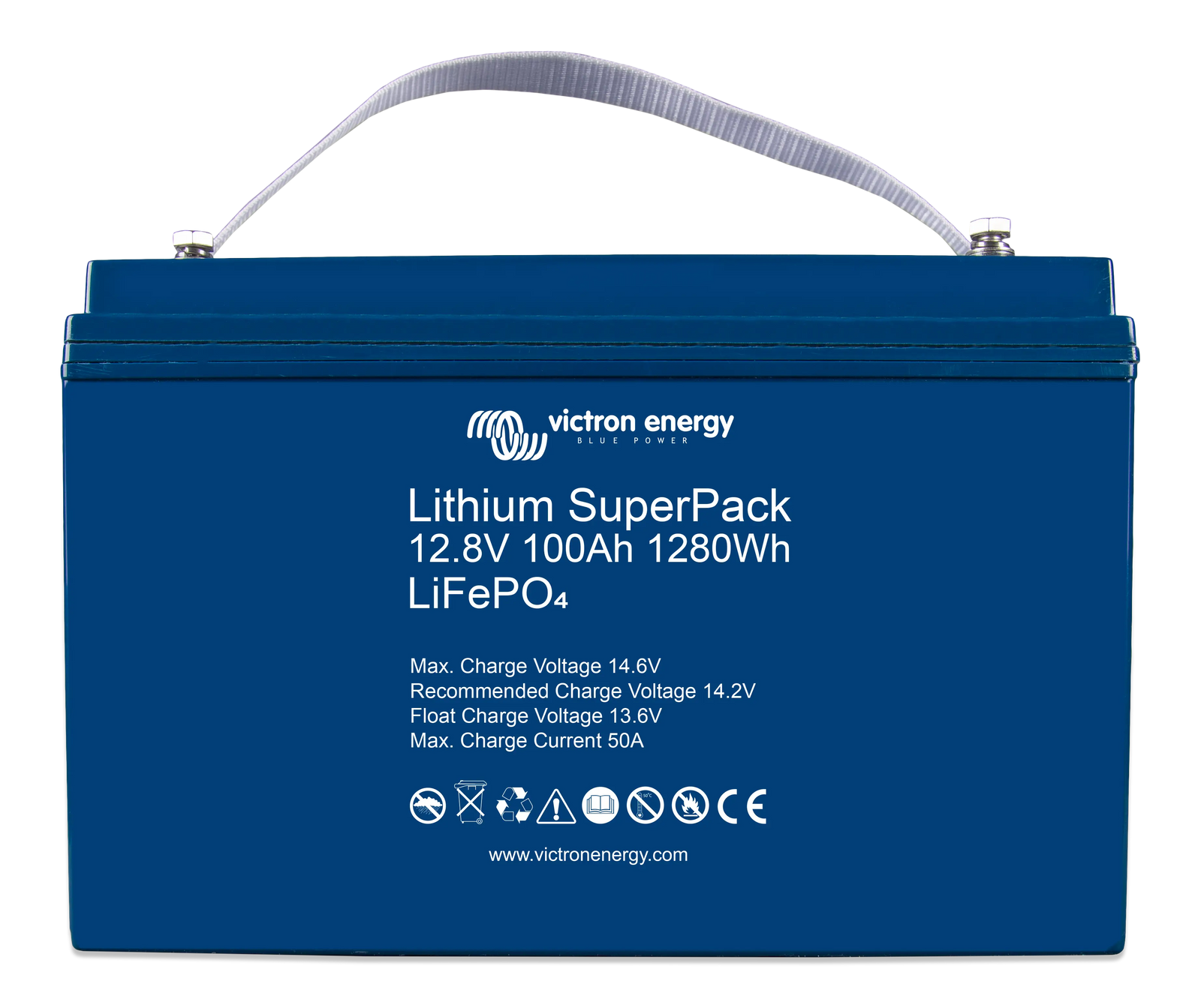 Victron Energy BAT512110712 12.8V 100Ah Lithium SuperPack Battery | M8 Terminal
