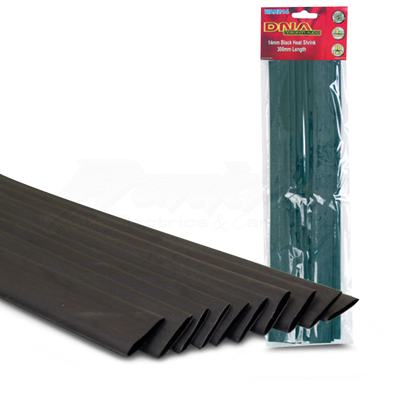 DNA WAH214 14mm Heatshrink Black - 10 Pieces