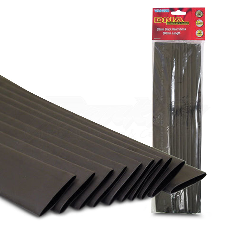 DNA WAH220 20mm Heatshrink Black - 10 Pieces