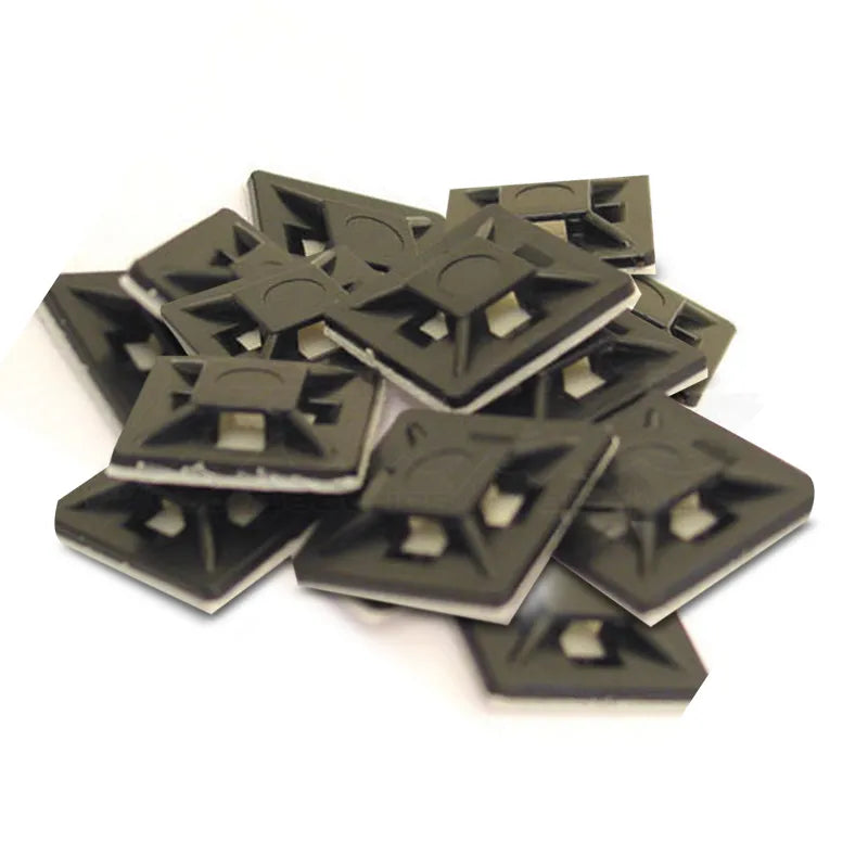 DNA WCB101 Adhesive Cable Tie Base - 100 Pieces
