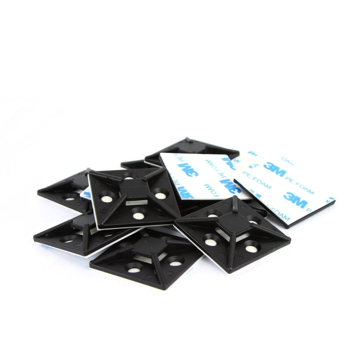 DNA WCB138 Adhesive Cable Tie Bases 100 Piece Pack