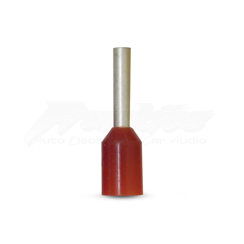 DNA WCE152 1.4mm2 Red Cord End Crimp - 100 Pieces