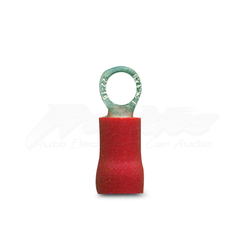 DNA WCI101 3.7mm Red Ring Crimp Terminals - 100 Pieces