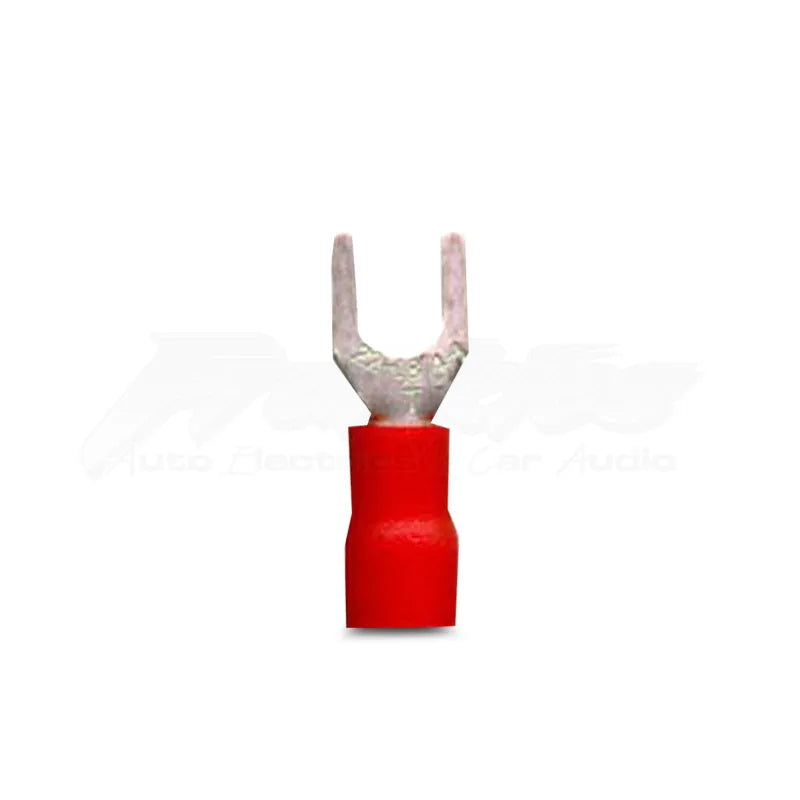 DNA WCI108 4.3mm Red Fork Crimp Terminals - 100 Pieces