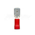 DNA WCI114 6.35mm Red Male Spade Tab Crimp Terminals - 100 Pieces