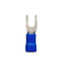 DNA WCI127 3.7mm Blue Fork Crimp Terminals - 100 Pieces