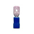 DNA WCI133 6mm Blue Male Spade Crimp Terminals - 100 Pieces
