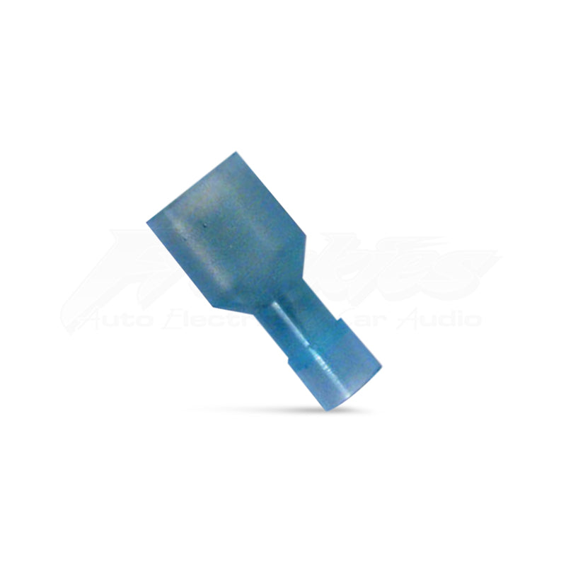 DNA WCI135 6.35mm Blue Fully Insulated Female Crimp Terminals - 100 Pieces