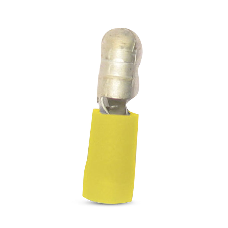 DNA WCI156 5mm Yellow Male Bullet Crimp Terminals - 100 Pieces