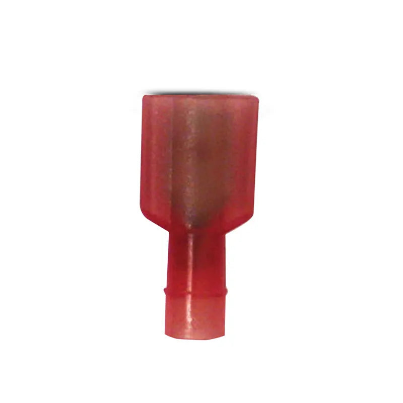 DNA WCI164 6.35mm Red Fully Insulated Male Crimp Terminals - 100 Pieces