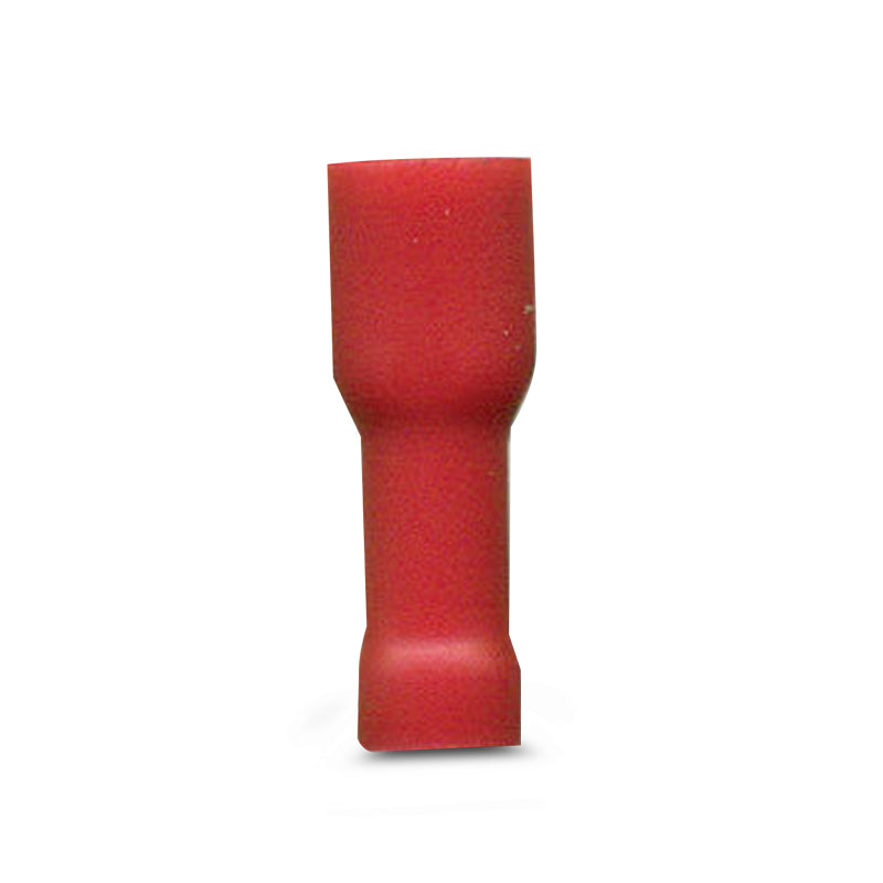 DNA WCI166 4.8mm Red Female Fully Insulated Spade Crimp Terminals - 100 Pieces