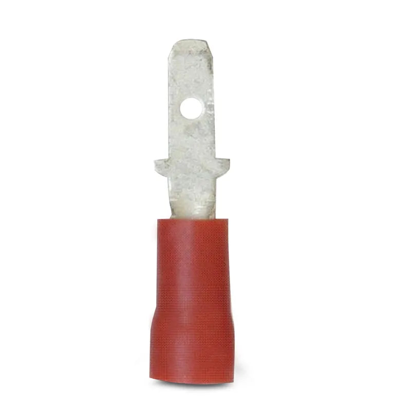 DNA WCI188 2.8mm Red Male Spade Crimp Terminals - 100 Pieces