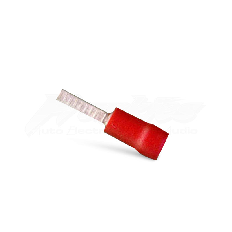 DNA WCI193 2.3mm Red Male Spade Crimp Terminals - 100 Pieces