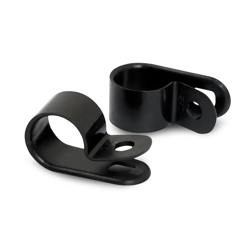 DNA WCP112 12.7mm Black Nylon P Clip Cable Clamps - 100 Pieces