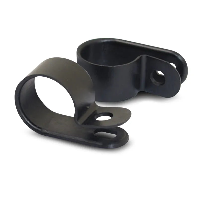 DNA WCP116 15.8mm Black Nylon P Clip Cable Clamps - 100 Pieces