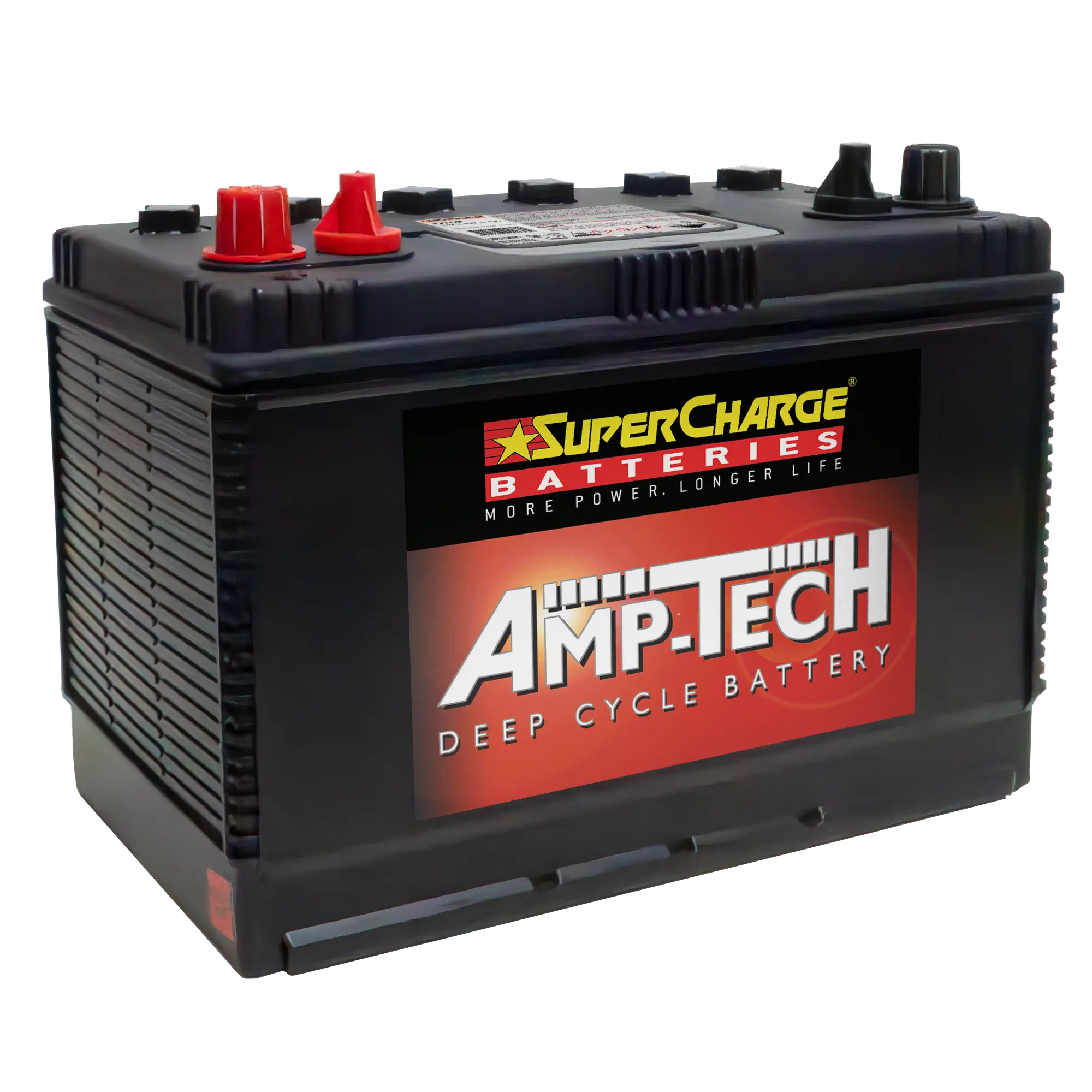 Amp-Tech D70Z Deep Cycle Maintainable Battery (12V, 105Ah)