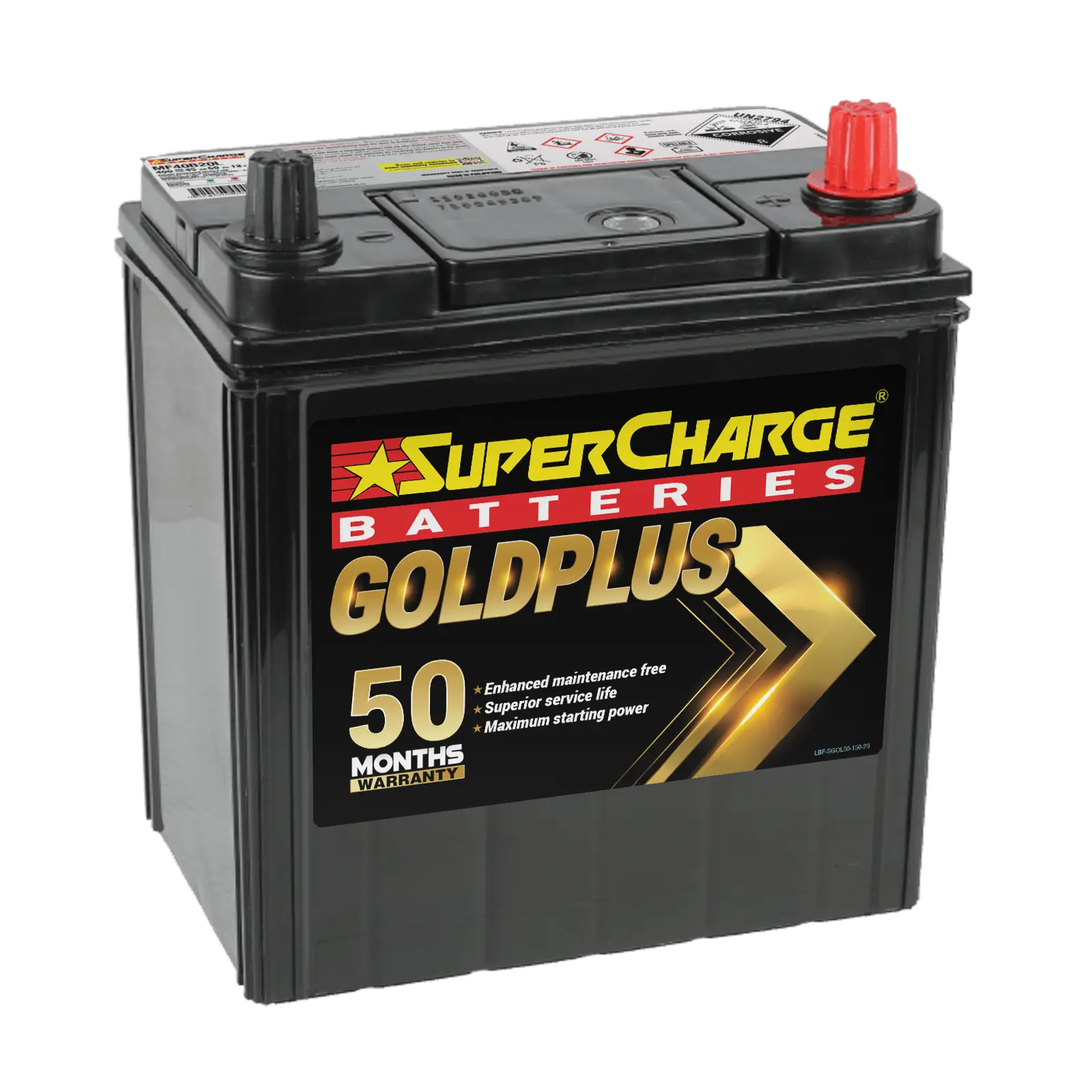 SuperCharge MF40B20L 12V 390CCA GoldPlus Battery
