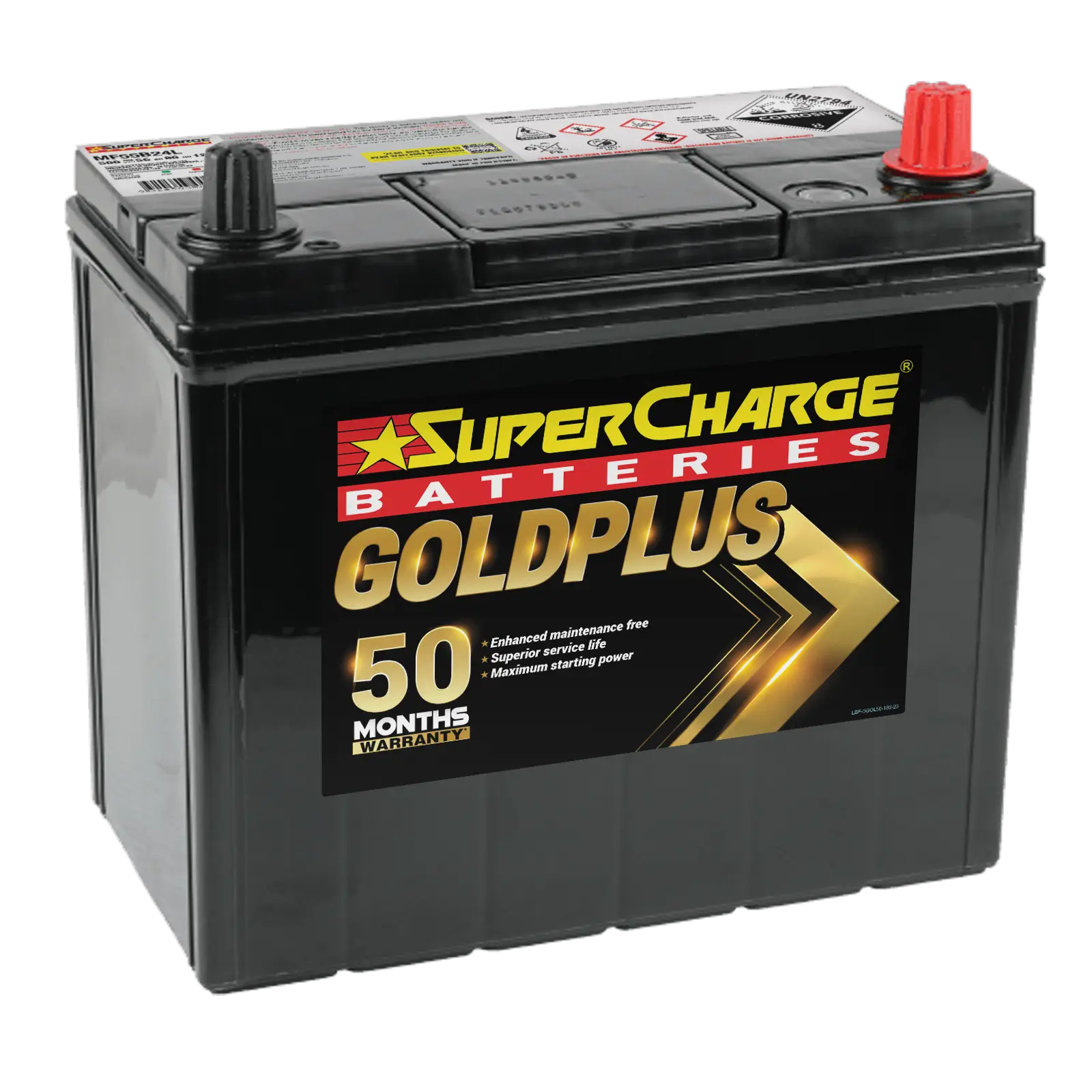SuperCharge MF55B24L 12V 500CCA GoldPlus Battery