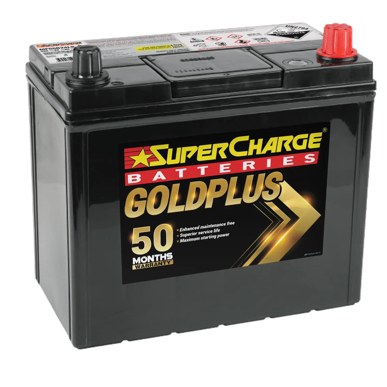 SuperCharge MF55B24LS 12V 490CCA GoldPlus Battery