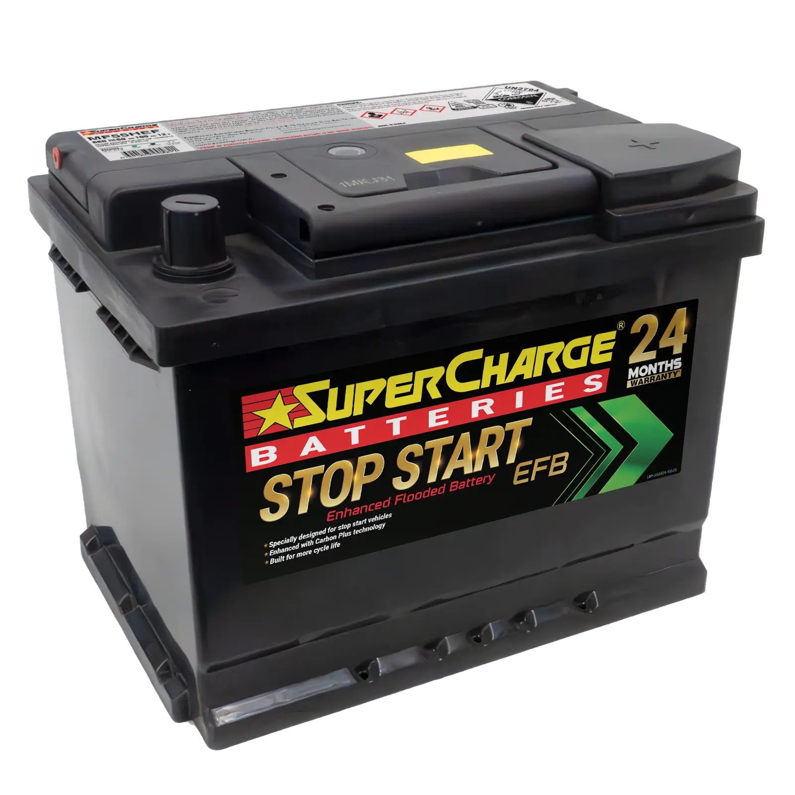 SuperCharge MF55HEF Start-Stop EFB 12V 610CCA Battery