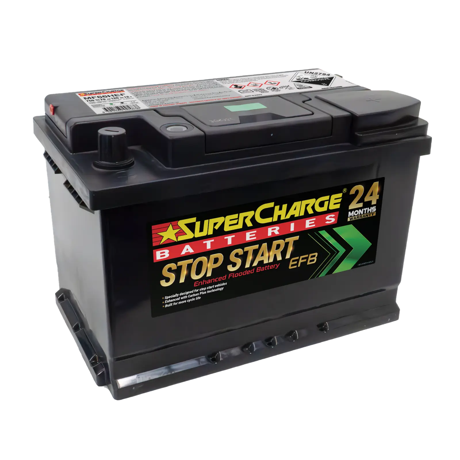 SuperCharge MF66HEF Start-Stop EFB 12V 720CCA Battery