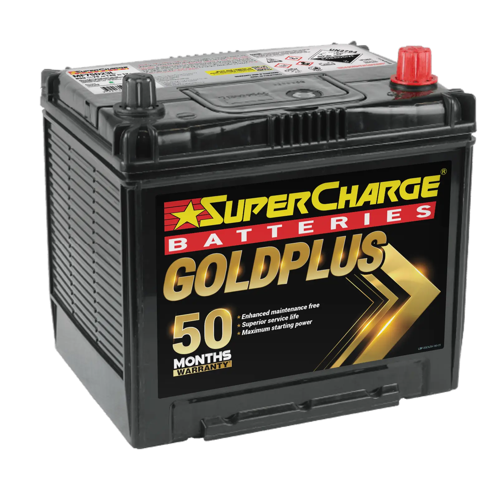 SuperCharge MF75D23L 12V 630CCA GoldPlus Battery