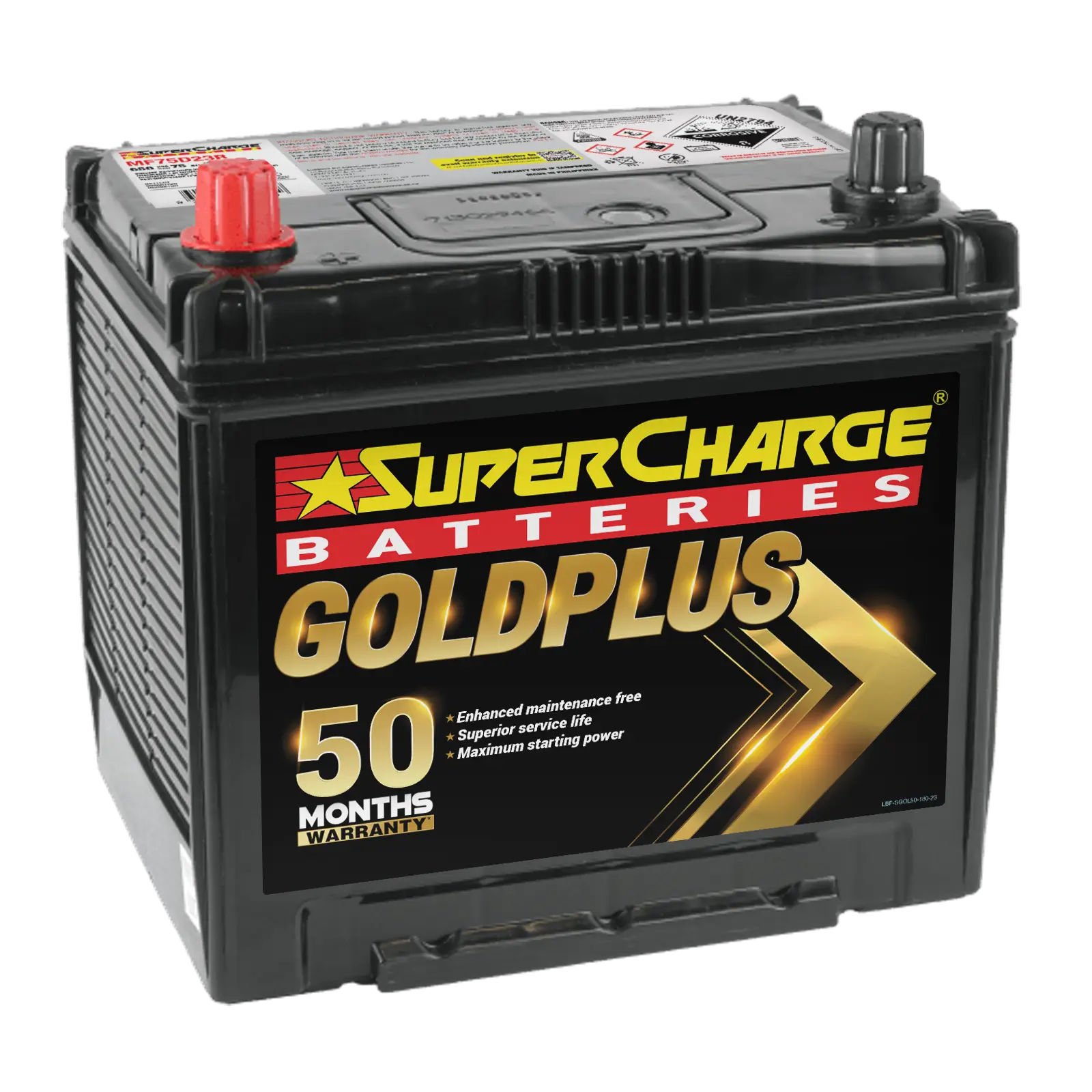 SuperCharge MF75D23R 12V 650CCA GoldPlus Battery