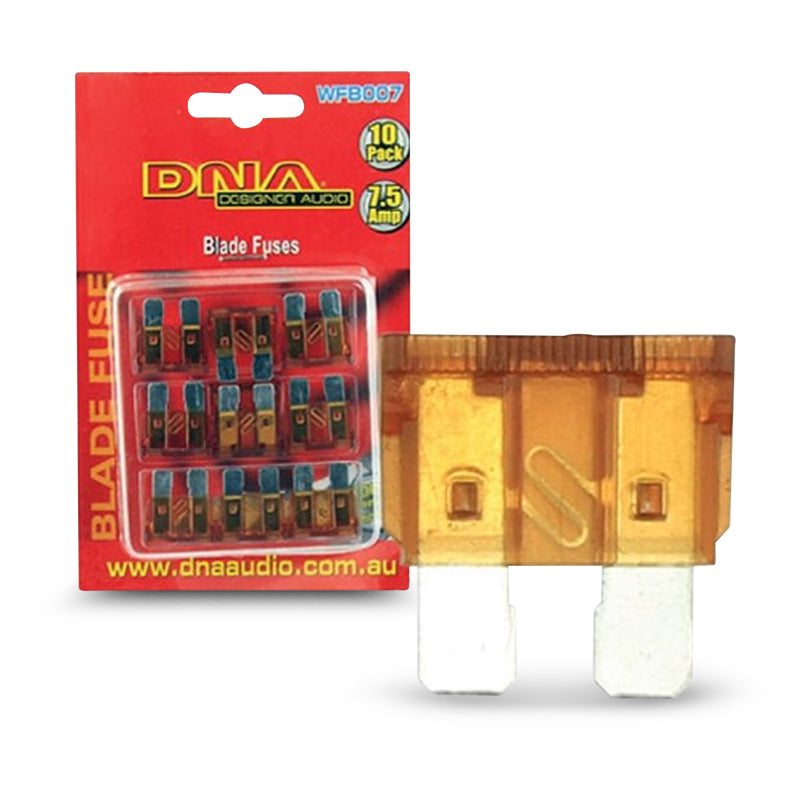 DNA WFB007 7.5 Amp Blade Fuse - 10 Pieces