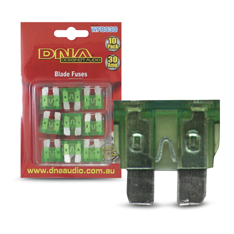 DNA WFB030 30 Amp Blade Fuse - 1 Pack Of 10