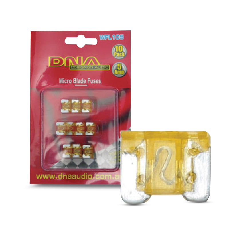 DNA WFL105 5 Amp Micro Blade Fuse - 1 Pack Of 10