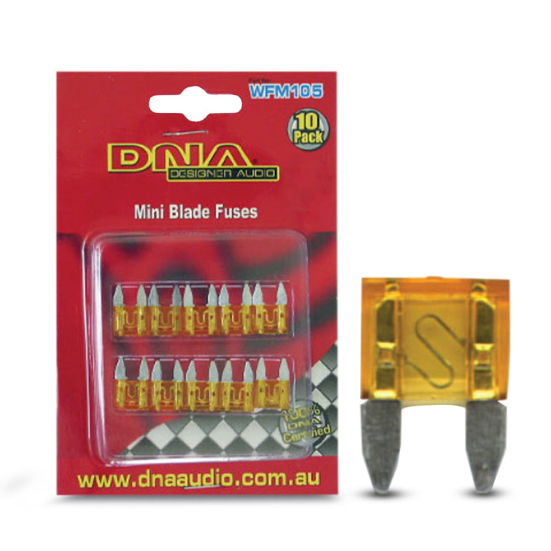 DNA WFM105 5 Amp Mini Blade Fuse - 1 Pack Of 10