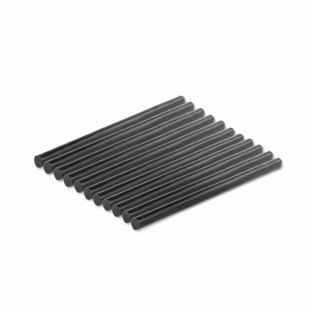 DNA WGS1230B Black Glue Stick 11mmD x 270mmL- 10 Pack - Black